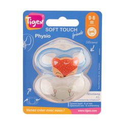 Repas - Tétine et Sucette - 2 sucettes soft touch silicone taille 0-6m physiologique