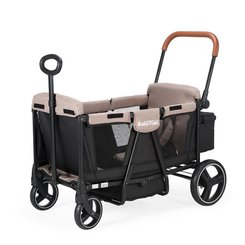 Puériculture - Poussette - Poussette chariot Adventure Beige - 2 places - 6 mois +