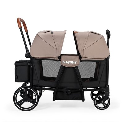 Puériculture - Poussette - Poussette chariot Adventure Beige - 2 places - 6 mois +