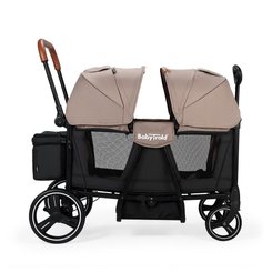 Puériculture - Poussette - Poussette chariot Adventure Beige - 2 places - 6 mois +
