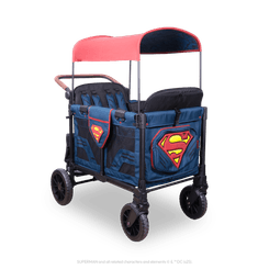 Puériculture - Poussette - Poussette wagon 4 places - Superman - 6 mois +