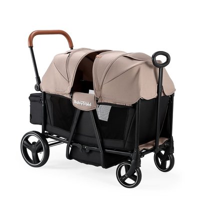 Puériculture - Poussette - Poussette chariot Adventure Beige - 2 places - 6 mois +