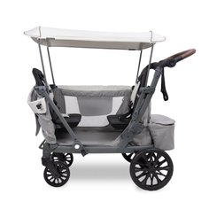 Puériculture - Poussette - Poussette wagon 2 places L2 - 6 mois + - Gris