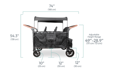 Puériculture - Poussette - Poussette wagon 6 places luxe pro - 6 mois +