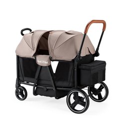 Puériculture - Poussette - Poussette chariot Adventure Beige - 2 places - 6 mois +