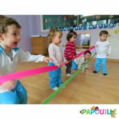 Médical et Prévention - Protection et Sécurité (EPI) - Ruban élastique de délimitation distanciation enfant 5 à 10 m