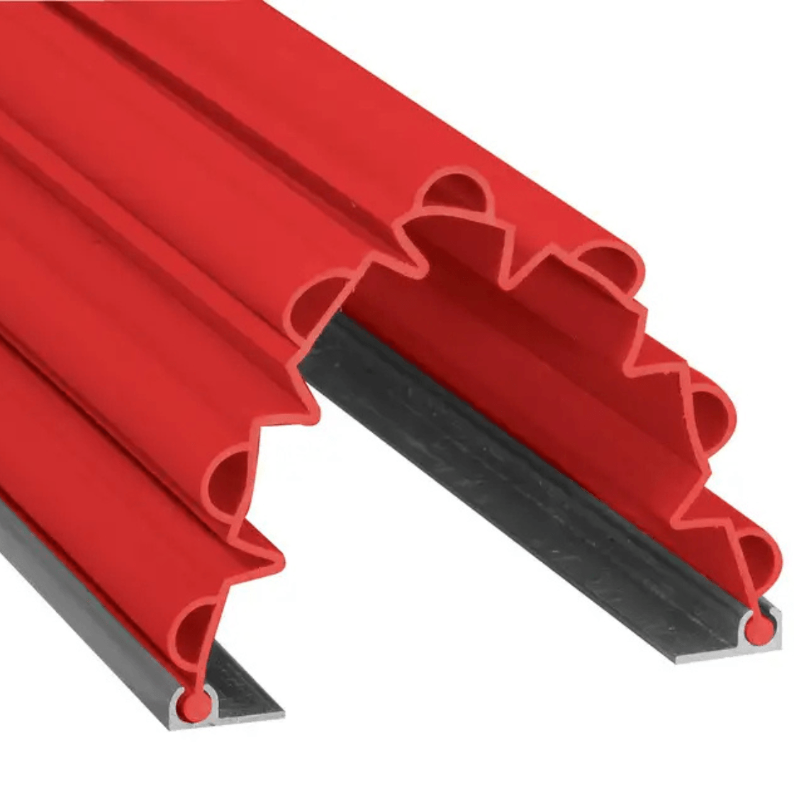 Anti pince-doigts Garomin 7 soufflets 2050 mm - Rouge