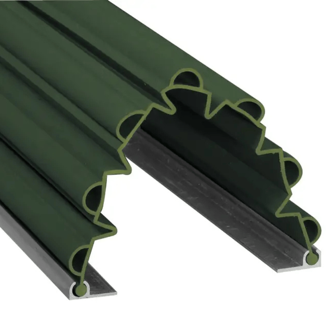 Anti pince-doigts Garomin 7 soufflets 2050 mm - Vert