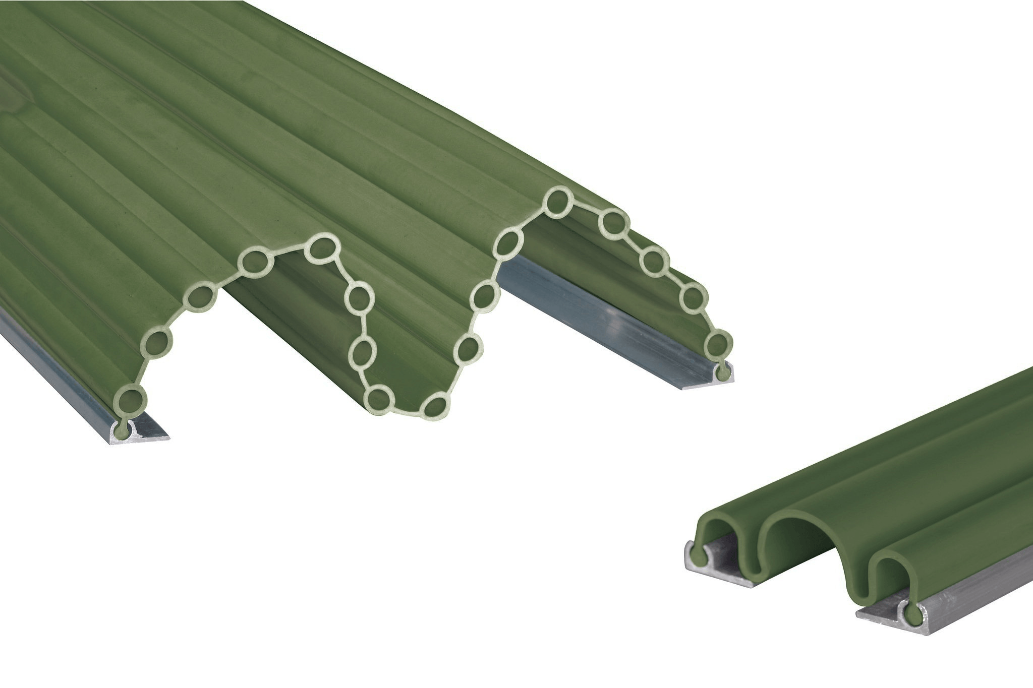Kit anti pince-doigts 17 soufflets + 3 soufflets - 1400 mm - Vert