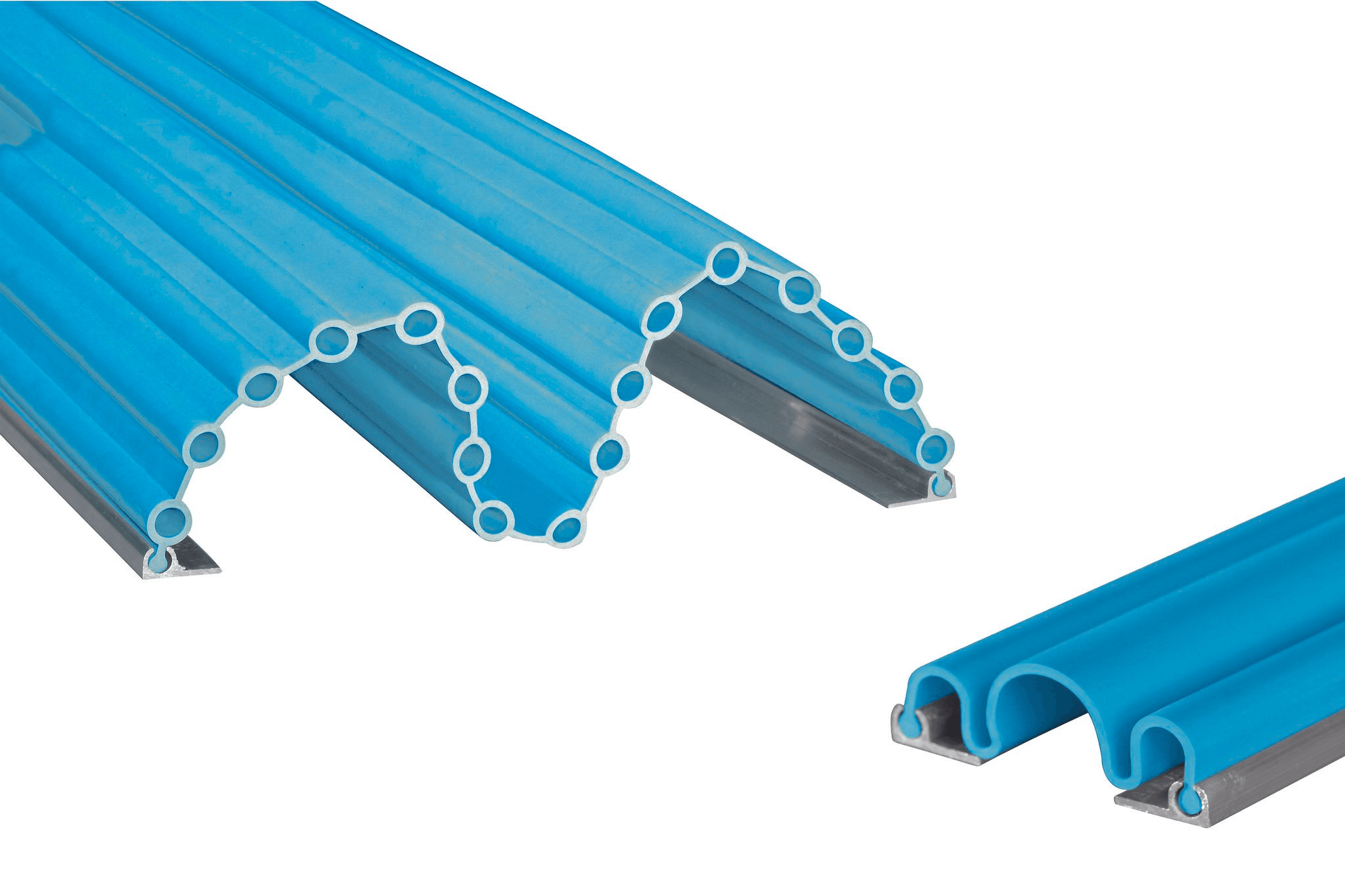 Kit anti pince-doigts 17 soufflets + 3 soufflets - 1400 mm - Bleu clair