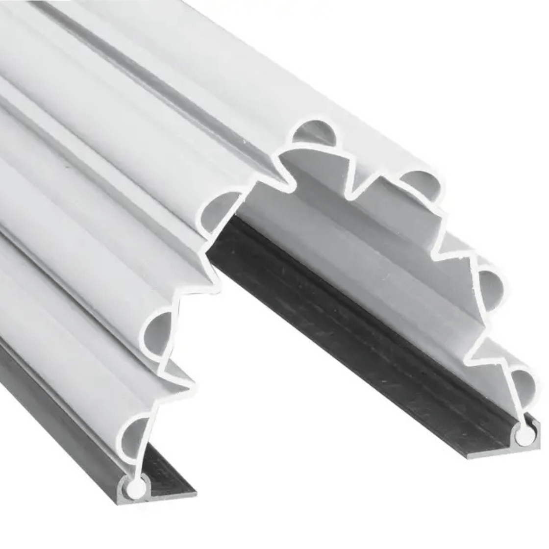 Anti pince-doigts Garomin 7 soufflets 2050 mm - Blanc