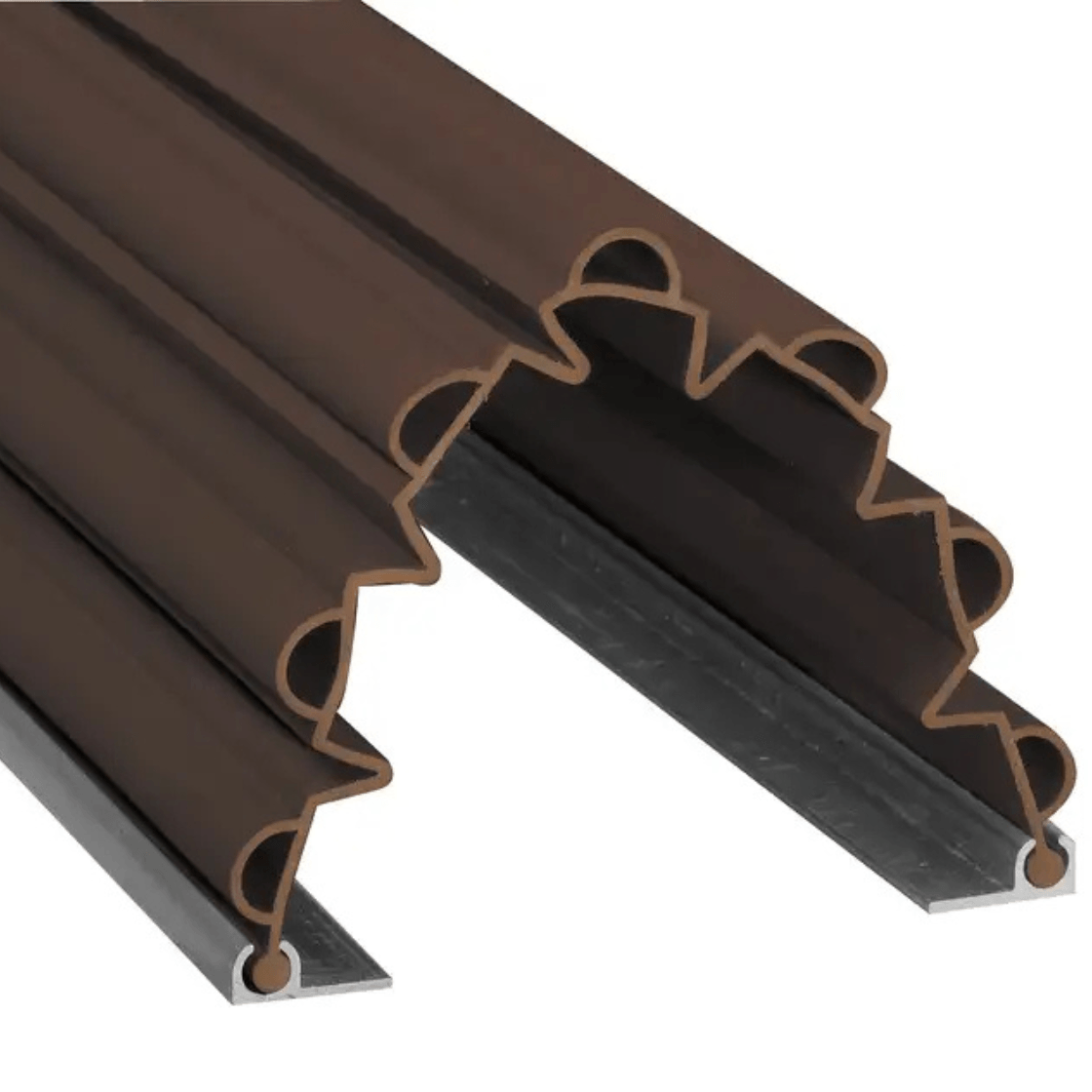 Anti pince-doigts Garomin 7 soufflets 2050 mm - Marron
