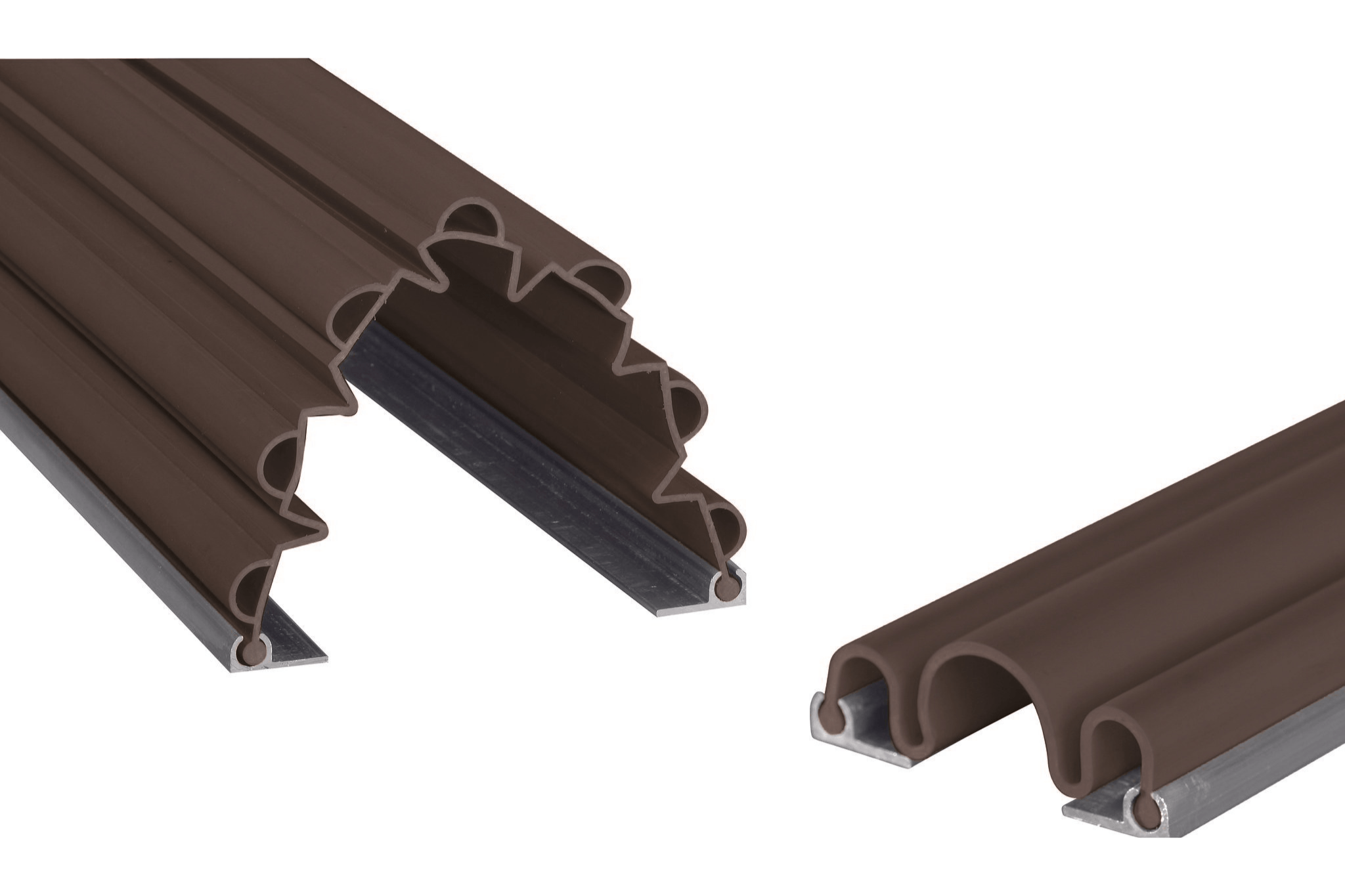 Kit anti pince-doigts 3 soufflets + 7 soufflets - 2050 mm - Marron