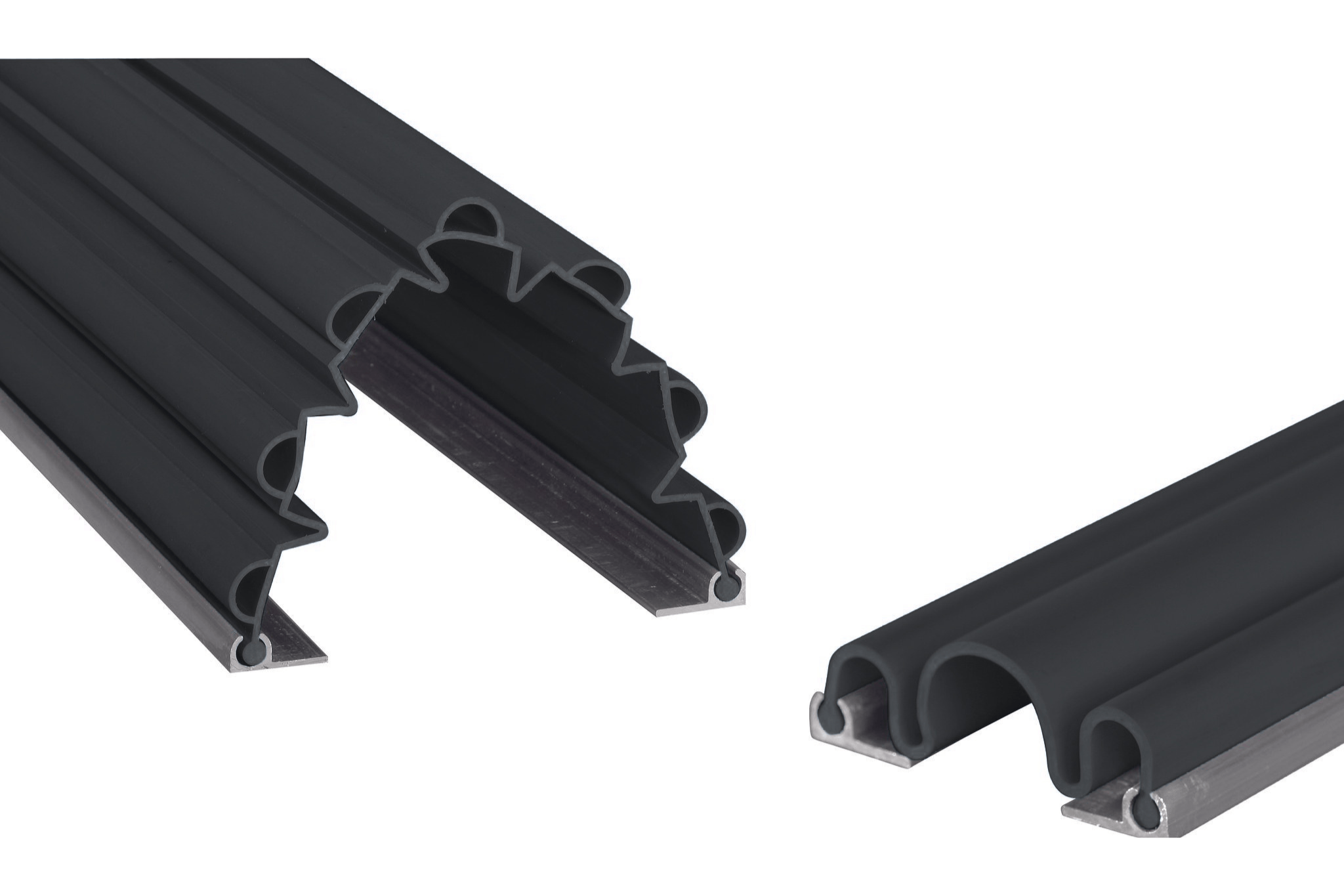 Kit anti pince-doigts 3 soufflets + 7 soufflets - 2050 mm - Noir