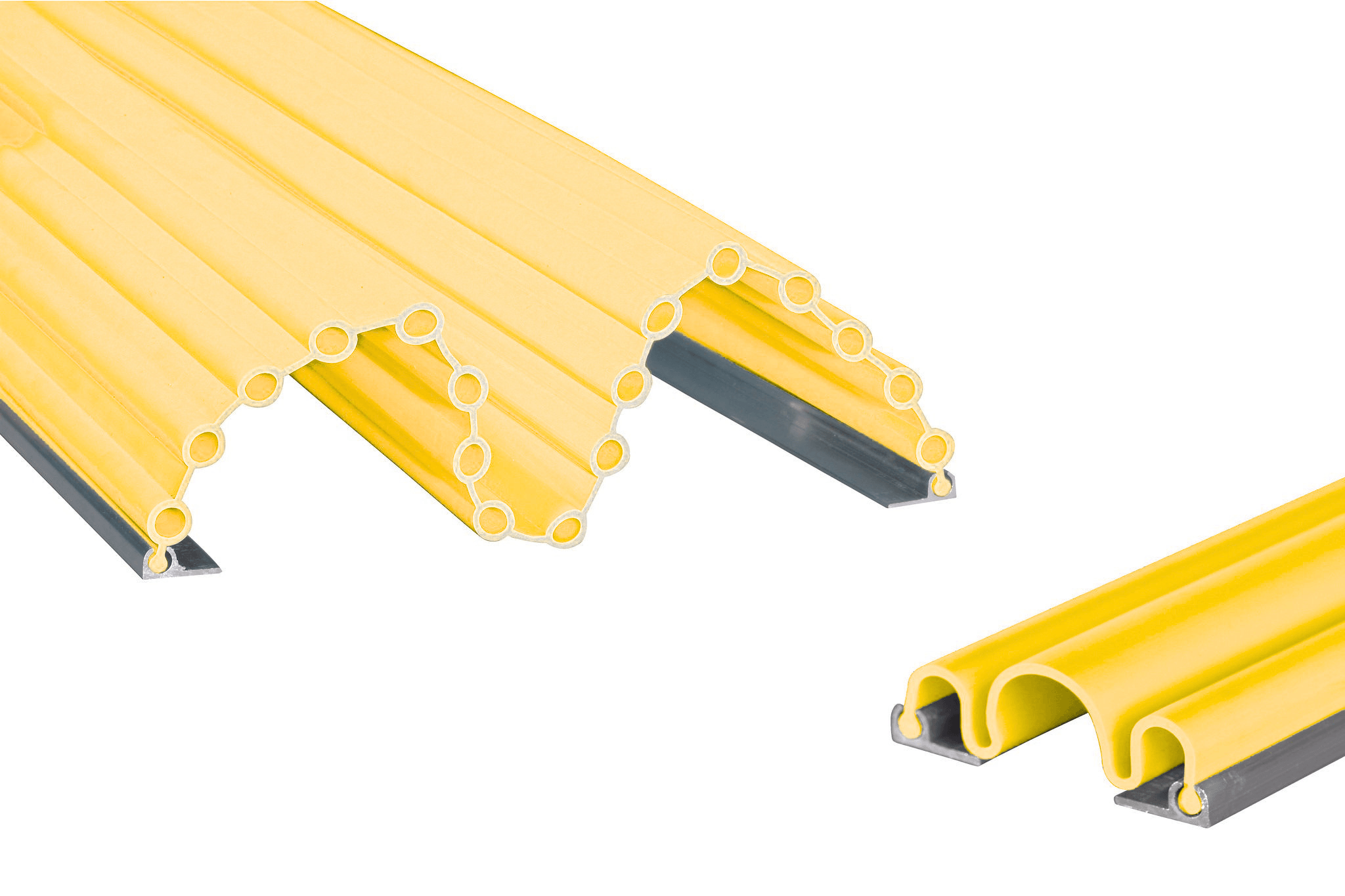 Kit anti pince-doigts 17 soufflets + 3 soufflets - 1400 mm - Jaune