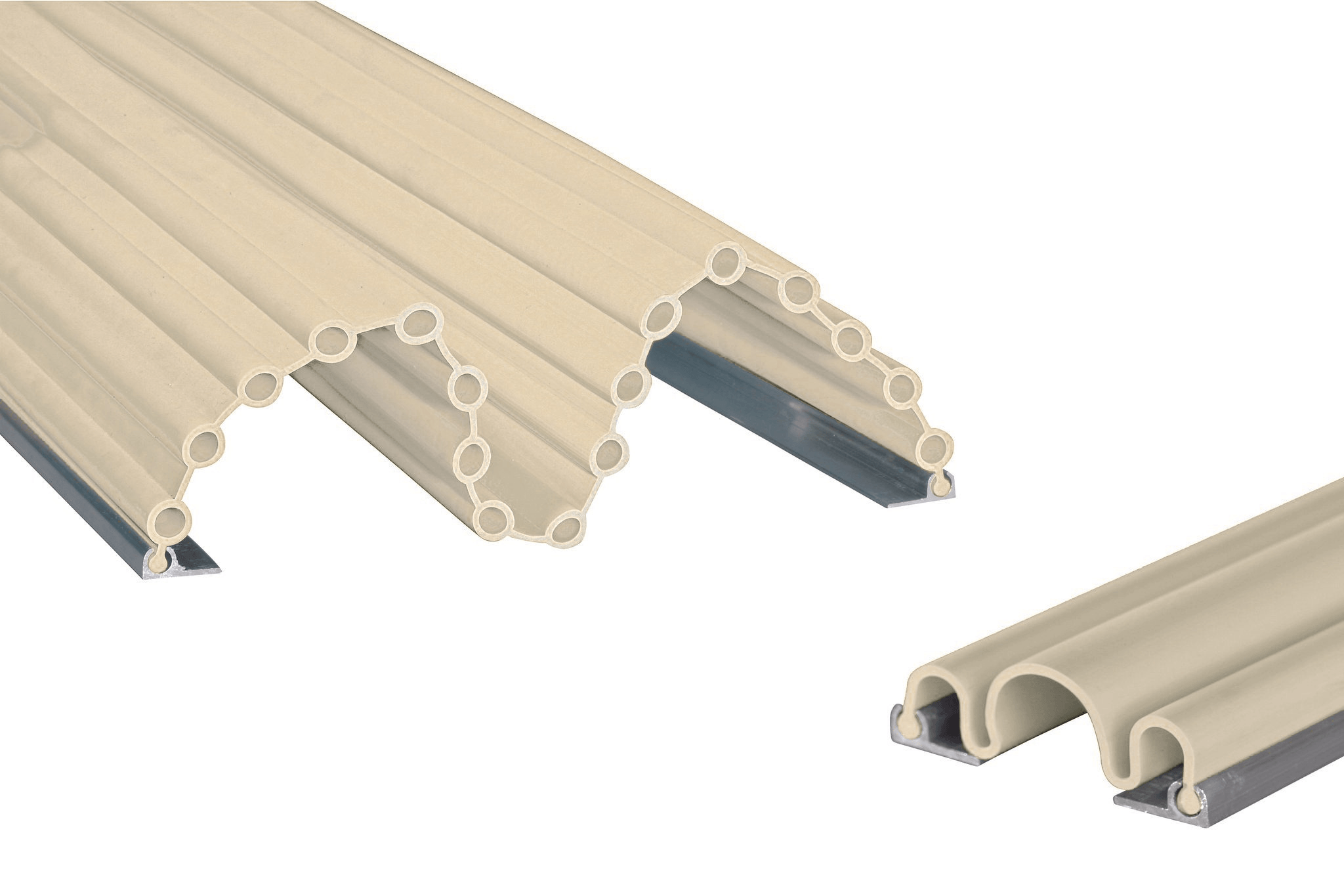 Kit anti pince-doigts 17 soufflets + 3 soufflets - 2050mm - Beige