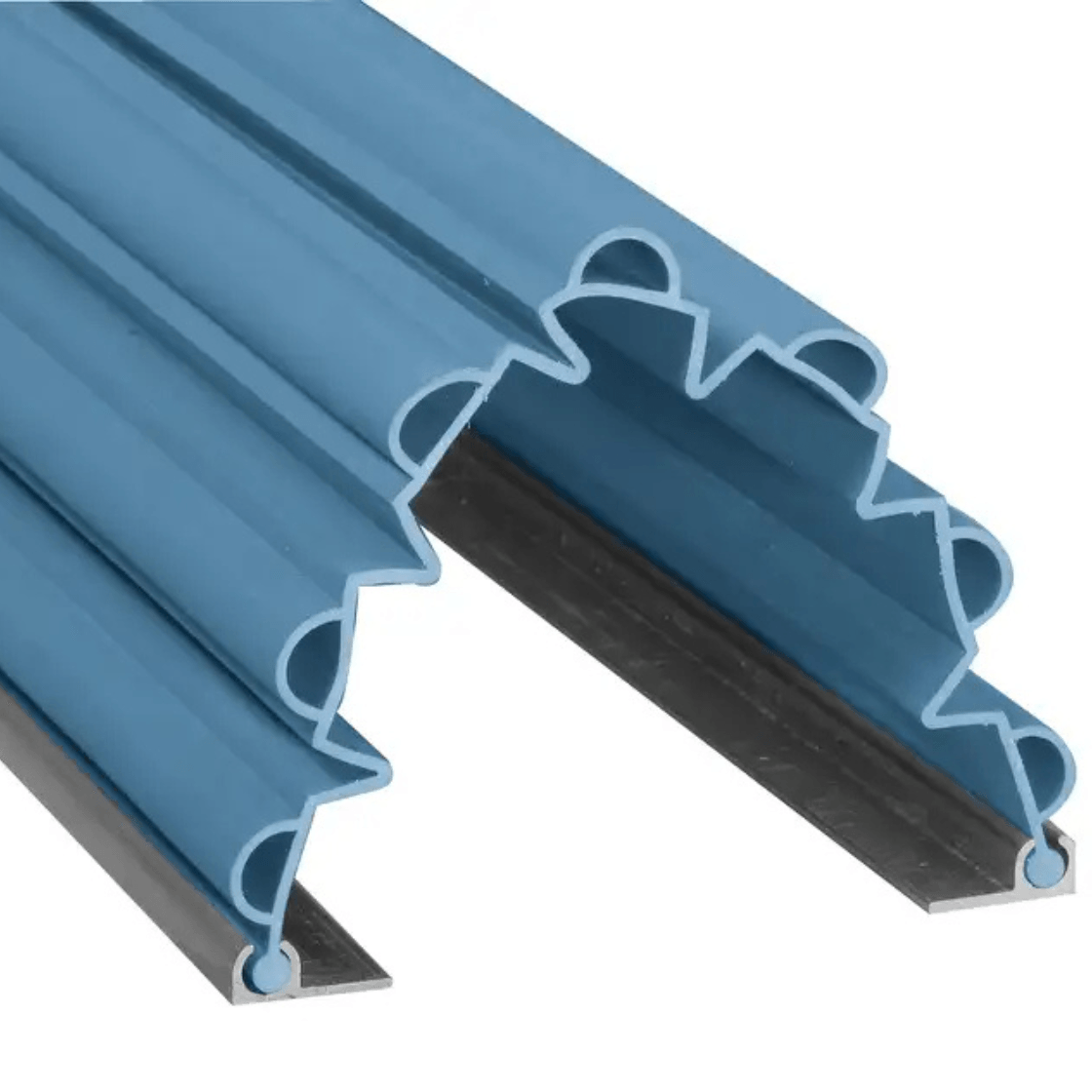 Anti pince-doigts Garomin 7 soufflets 1400 mm - Bleu clair