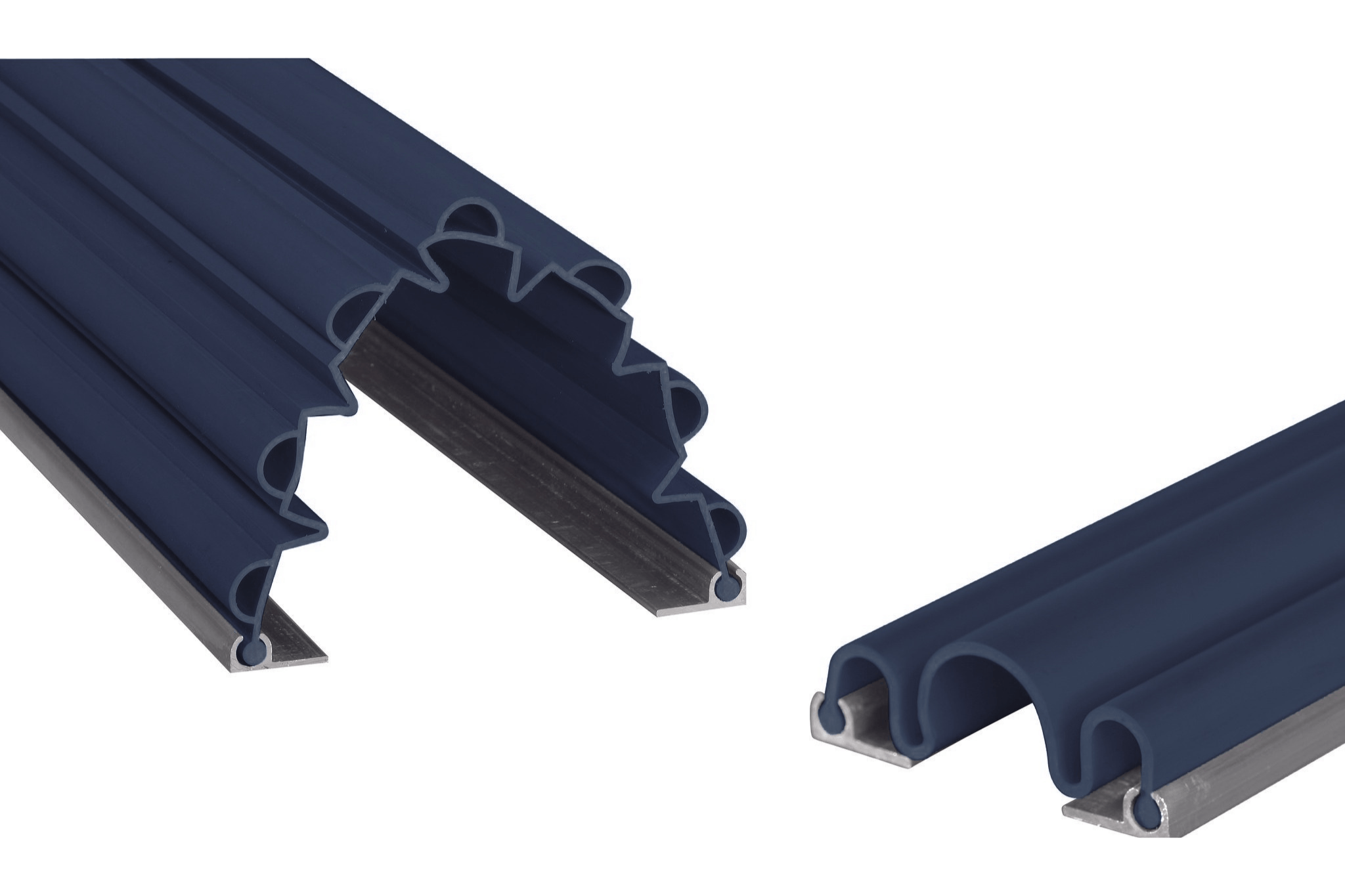Kit anti pince-doigts 3 soufflets + 7 soufflets - 2050 mm - Bleu foncé