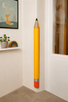 Médical et Prévention - Protection et Sécurité (EPI) - Protection d'angle crayon - 100 x 7 x 7 cm - Jaune