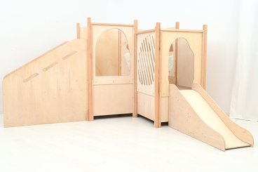 Mobilier - Structure de motricité / activité intérieur - Structure de motricité toboggan - éléments sensoriels