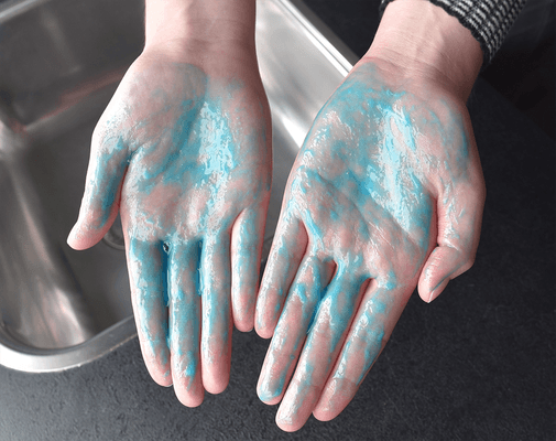 Change - Matériels de nettoyage - Savon enfant visible bleu 500 ml