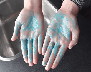 Change - Matériels de nettoyage - Savon enfant visible bleu 500 ml