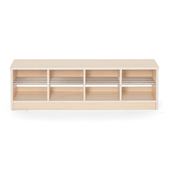 Mobilier - Banc vestiaire & Porte Manteaux - Banc vestiaire 8 casiers 120x33x35cm - Mopi