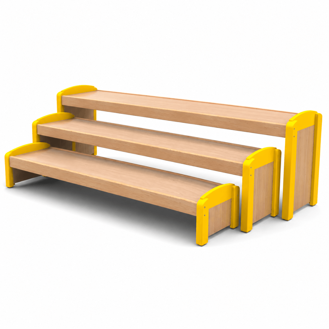 Bancs gigognes (lot de 3 bancs) - Jaune