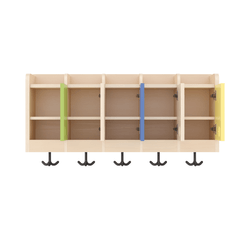 Mobilier - Banc vestiaire & Porte Manteaux - Casiers de rangement 5 places mural - MALA