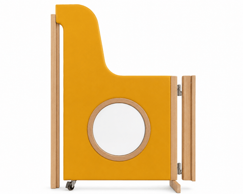 Mobilier - Barrière de séparation & Cloison crèche - Portillon de séparation avec fenêtre oculus et anti pince doigts sur mesure