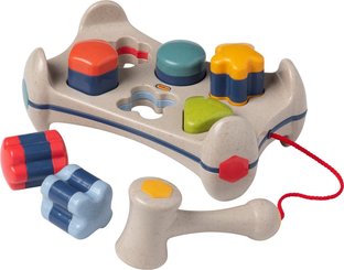 Jouets - Jouets à Empiler ou à Encastrer - Banc a marteler - formes - tolo bio
