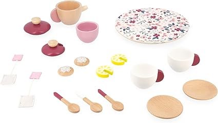 Jouets - Jouets d'Imitation et d'Imagination - Service à thé en bois