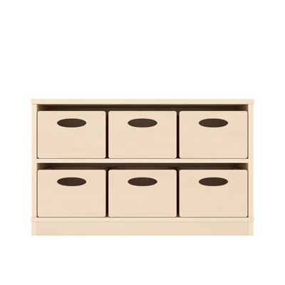 Mobilier - Meuble de rangement scolaire - Meuble de rangement 6 casiers - Melo
