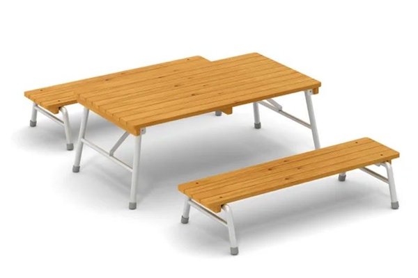 Mobilier - Banc vestiaire & Porte Manteaux - Banc d'extérieur empilable - 150 cm