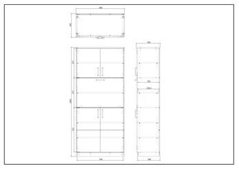 Mobilier - Meuble de rangement scolaire - Armoire de rangement 5 portes - Oli