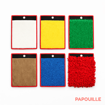 Motricité - Eveil Sensoriels et Tactiles - Dalles tapis sensorielles lot de 6