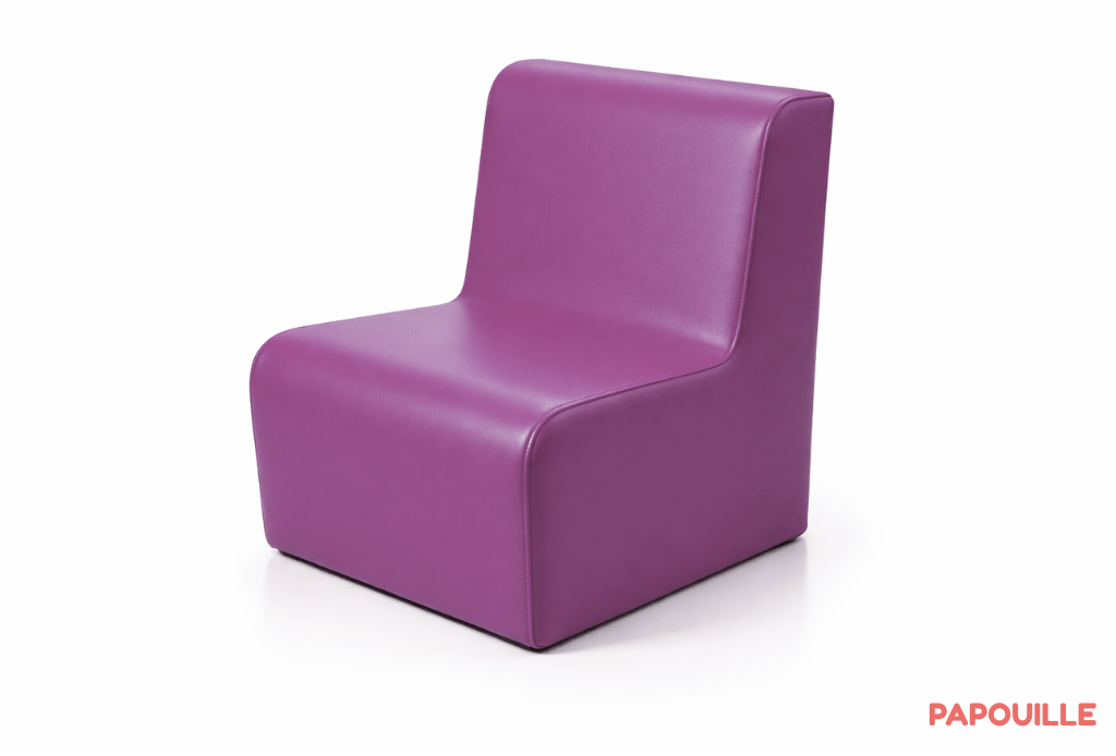 Chauffeuse droite unie hauteur d'assise 32 cm groix