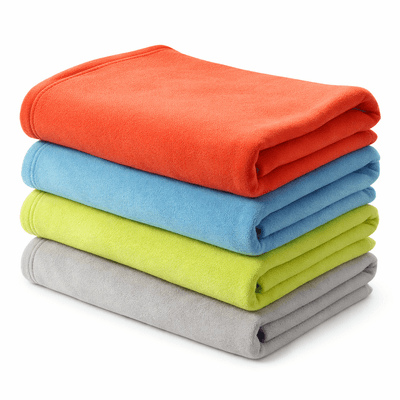 Couchage - Couverture de Lit Enfant - Couverture polaire 100 x 150 bleu Ciel