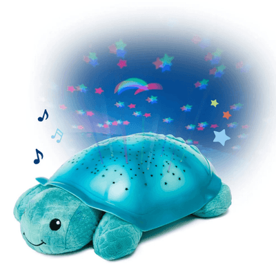 Couchage - Mobile de Lit Bébé et Veilleuse - Veilleuse tortue scintillante - Aqua