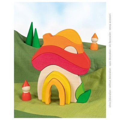 Jouets - Jeux de Construction - Bloc de construction - Maison champignon
