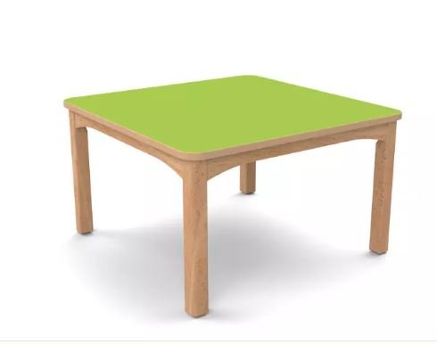 Table en bois 80 x 80 T0 - Vert
