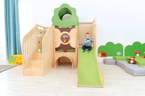 Mobilier - Structure de motricité / activité intérieur - Structure de motricité toboggan - dans les bois