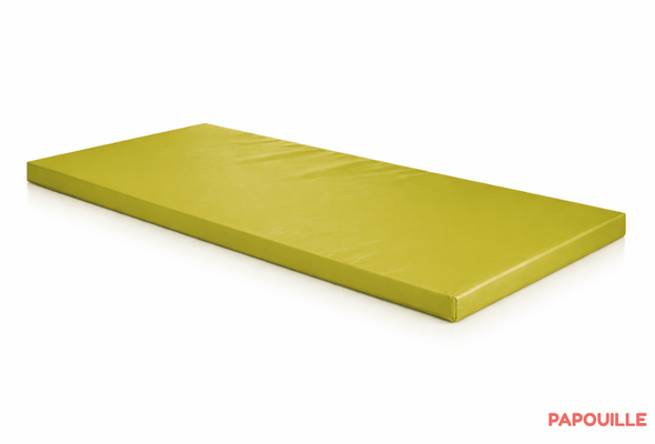 Motricité - Tapis de motricité bébé et enfant - Tapis de gym en mousse pvc 180x60x3cm jaune