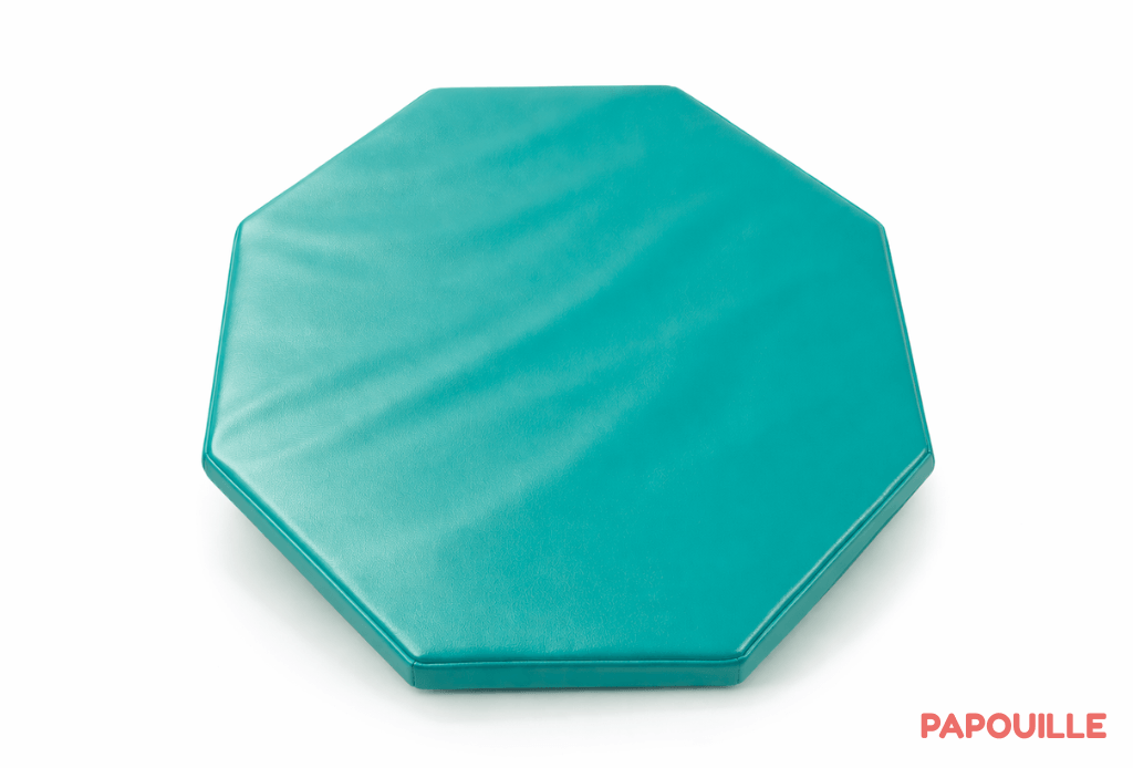 Tapis octogonal en mousse pvc d.130cm x ep.3cm malouine