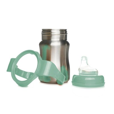 Repas - Tasse d’apprentissage - tasse Inox avec anse bec souple silicone 18 cl
