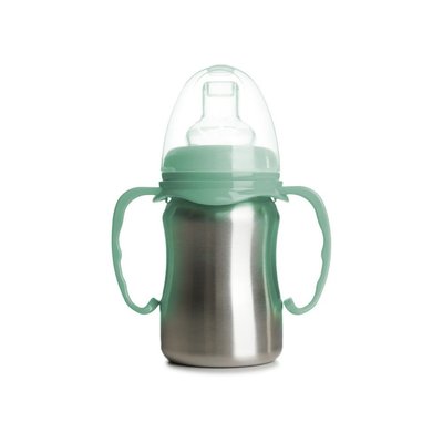 Repas - Tasse d’apprentissage - tasse Inox avec anse bec souple silicone 18 cl
