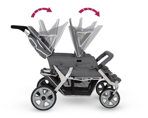 Puériculture - Poussette - Poussette 4 places cabrio buggy