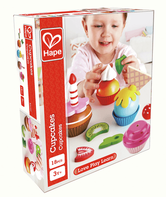 Jouets - Jouets d'Imitation et d'Imagination - Cupcakes d'imitation en bois