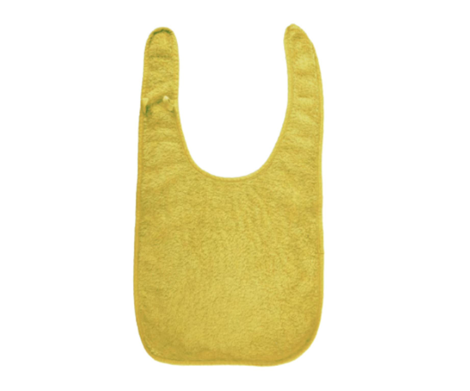 Bavoir à oreilles de lapin 400g/m² - 30x30 cm - jaune