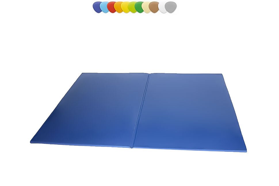 Tapis d'évolution en mousse pvc pliant 200x150x2cm Bleu